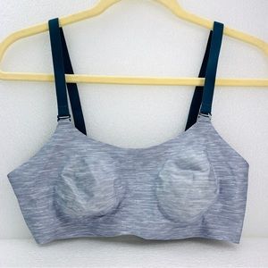 KNIX Padded Evolution Bra Thin Strap Reversible - Grey Silver